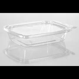Fresh N' Sealed® Deli Container Hinged With Flat Lid 12 OZ PET Clear Rectangle 300/Case