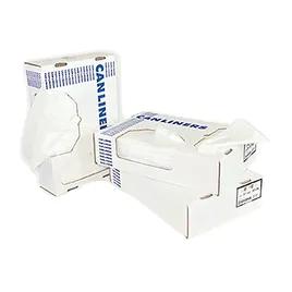 Victoria Bay Can Liner 33X39 IN White Plastic 0.75MIL Extra Heavy Roll 25 Count/Roll 6 Rolls/Case 150 Count/Case