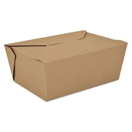 ChampPak #4 Take-Out Box Fold-Top 7.25X5.5X3.5 IN Coated Paper Kraft Rectangle 160/Case