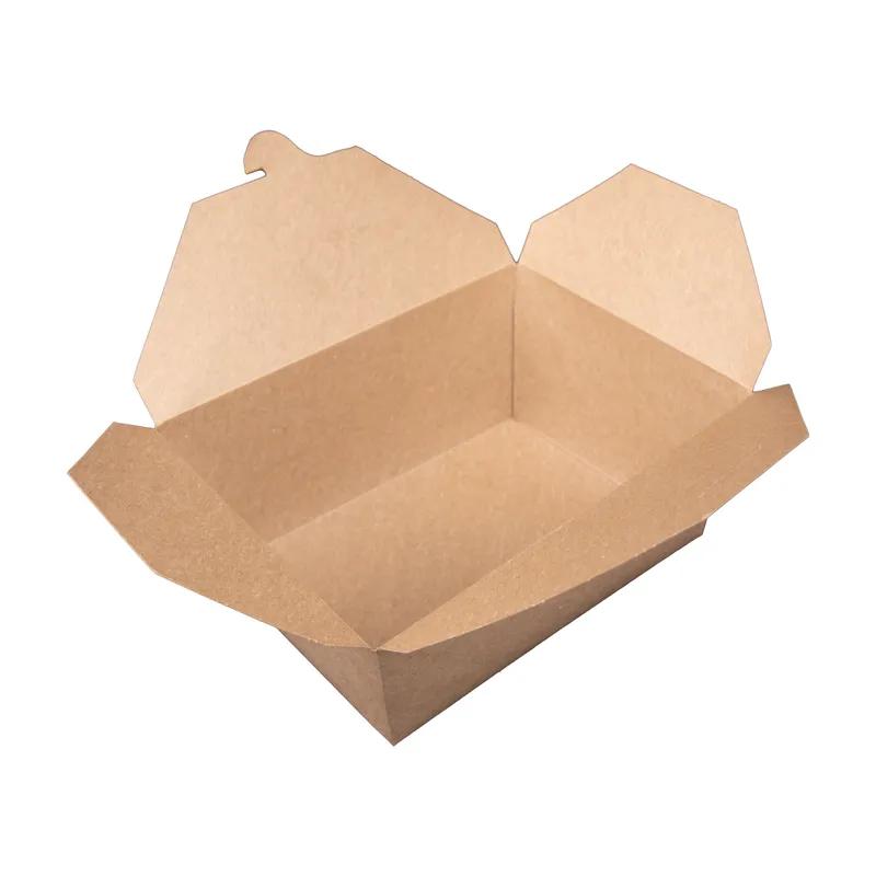 ChampPak #4 Take-Out Box Fold-Top 7.25X5.5X3.5 IN Coated Paper Kraft Rectangle 160/Case