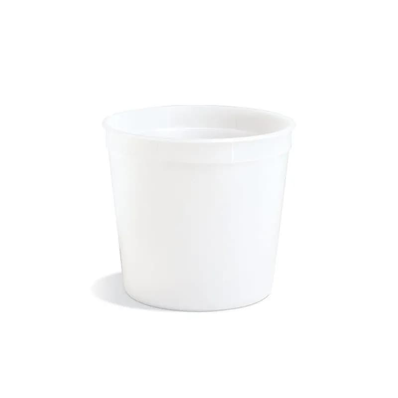 Classic Line Bucket & Tub Base 86 OZ HDPE Translucent Round 200/Case