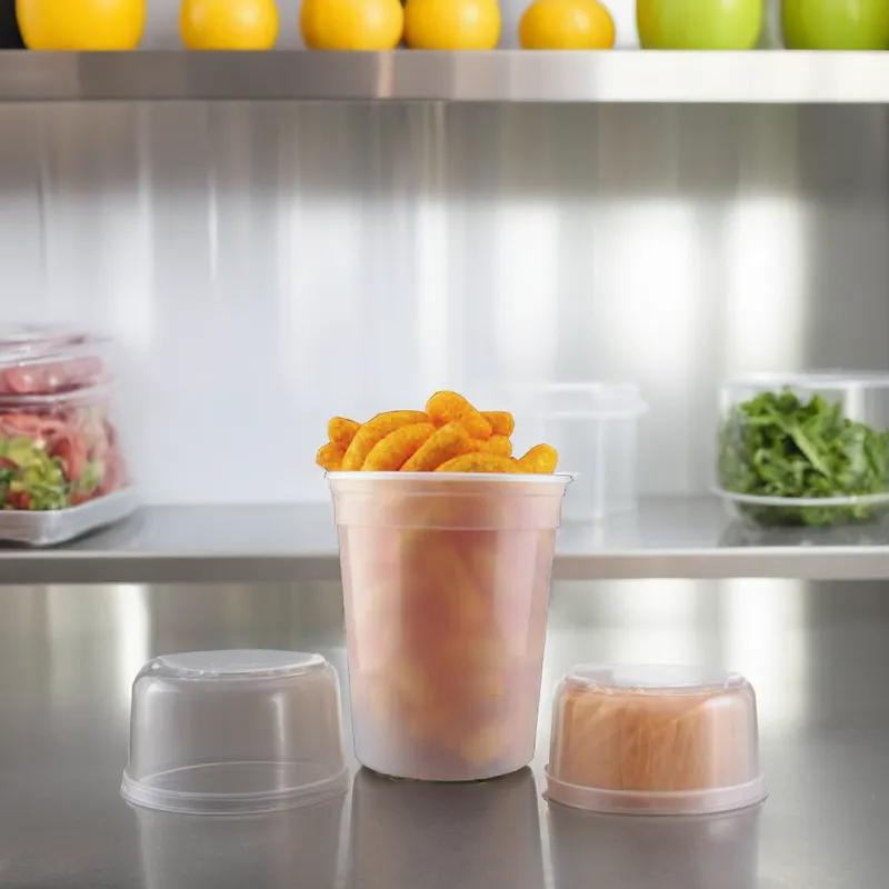 Deli Container Base & Lid Combo 32 OZ PP Clear Round 250/Case