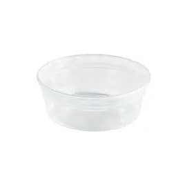 Value Line Deli Container Base & Lid Combo 8 OZ PP Clear Round 240/Case
