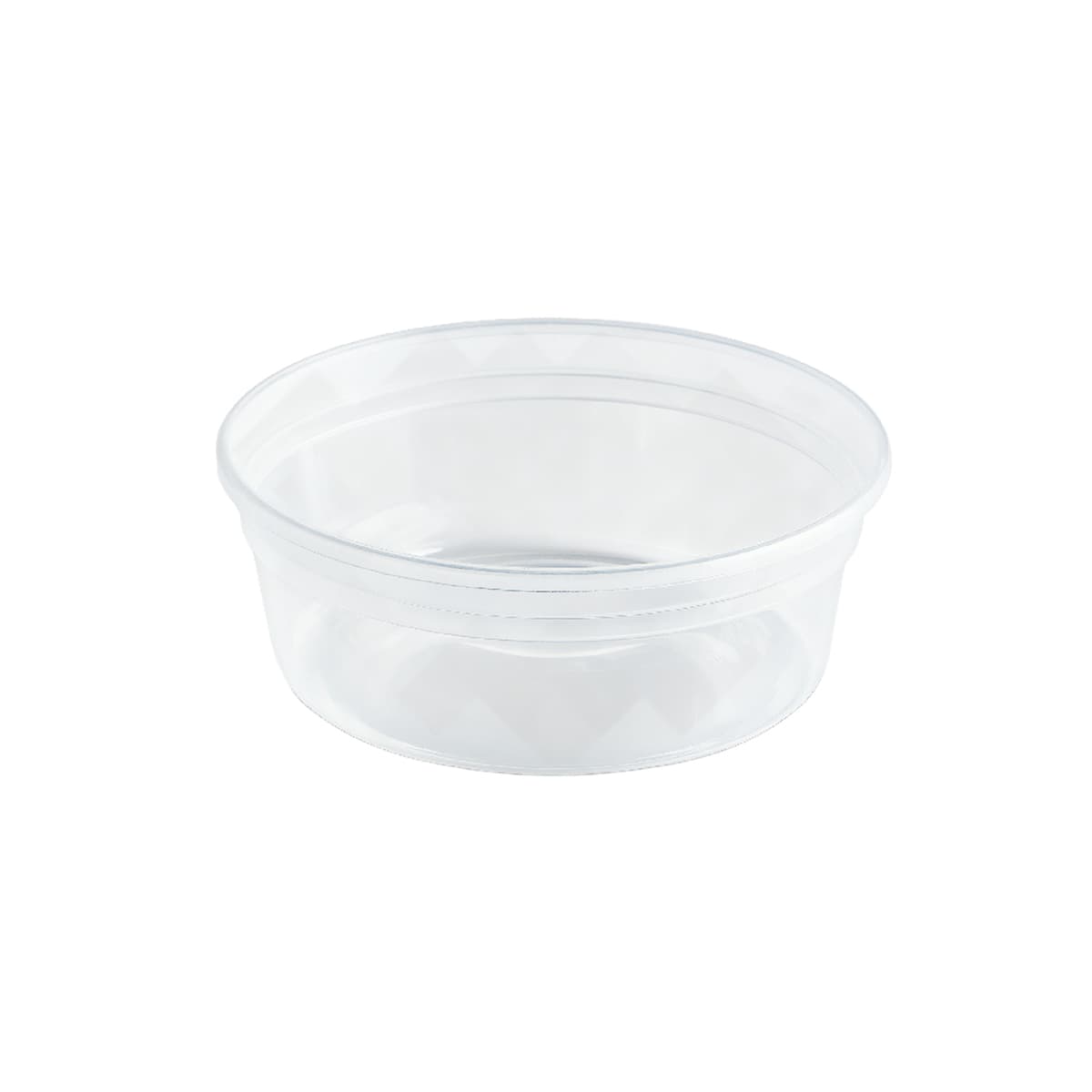 Value Line Deli Container Base & Lid Combo 8 OZ PP Clear Round 240/Case