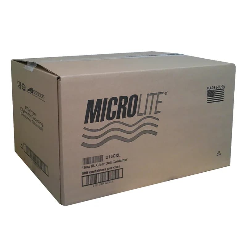 Deli Container Base 16 OZ PP Clear Microwave Safe 500/Case