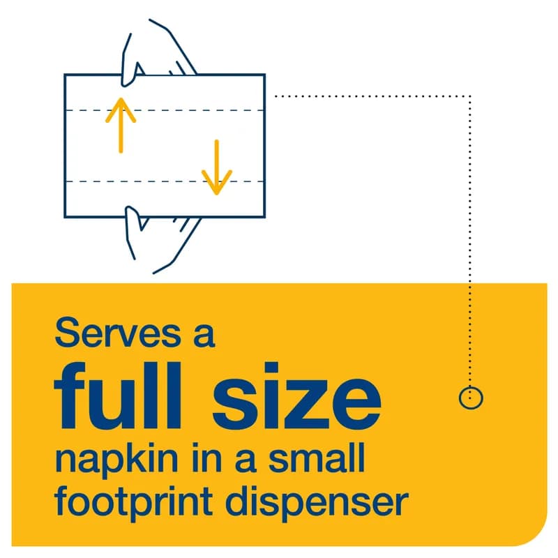 Tork Xpressnap® Dispenser Napkins 8.39X6.5 IN 4.21X3.27 IN Natural Paper 2PLY Interfold Embossed 120 Count/Pack 36 Packs/Case