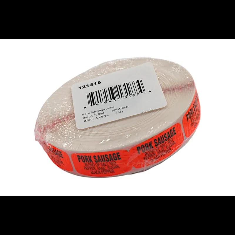Pork Sausage Label Ingredients 1000/Roll