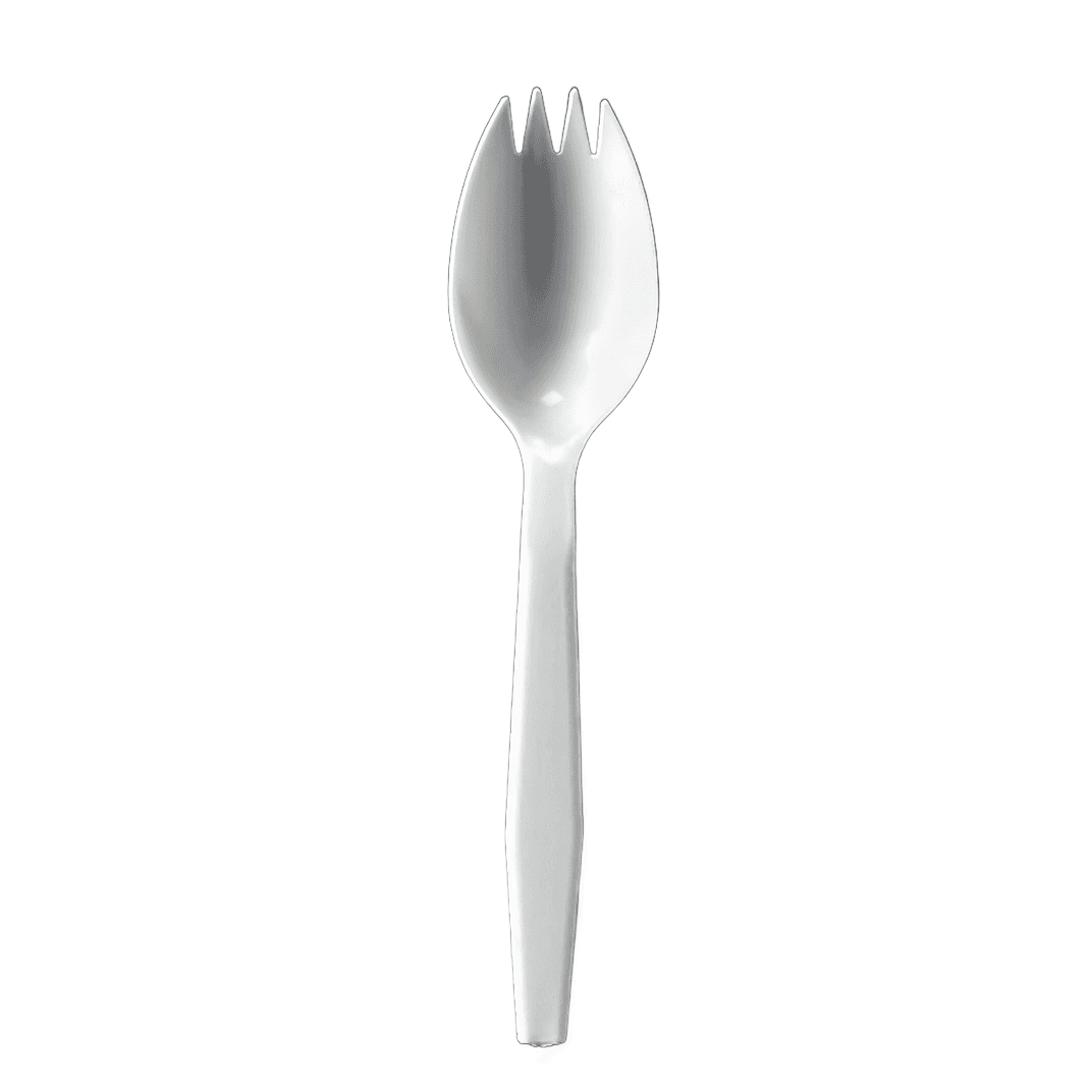 Victoria Bay Spork PP White Medium Weight Individually Wrapped 1000/Case