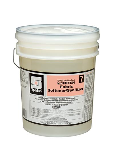 Clothesline Fresh® Fabric Softener/Sanitizer 7 Mild Scent 5 GAL Mild Acid 1/Pail