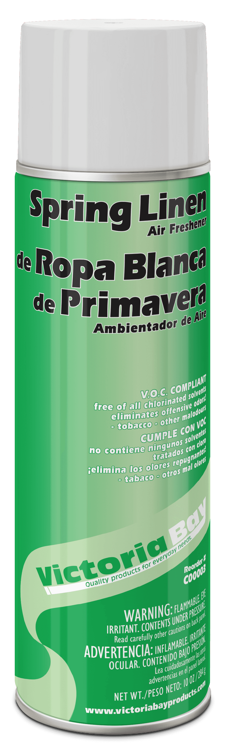 Victoria Bay Fresh Linen Air Freshener & Deodorizer 10 FLOZ 12/Case