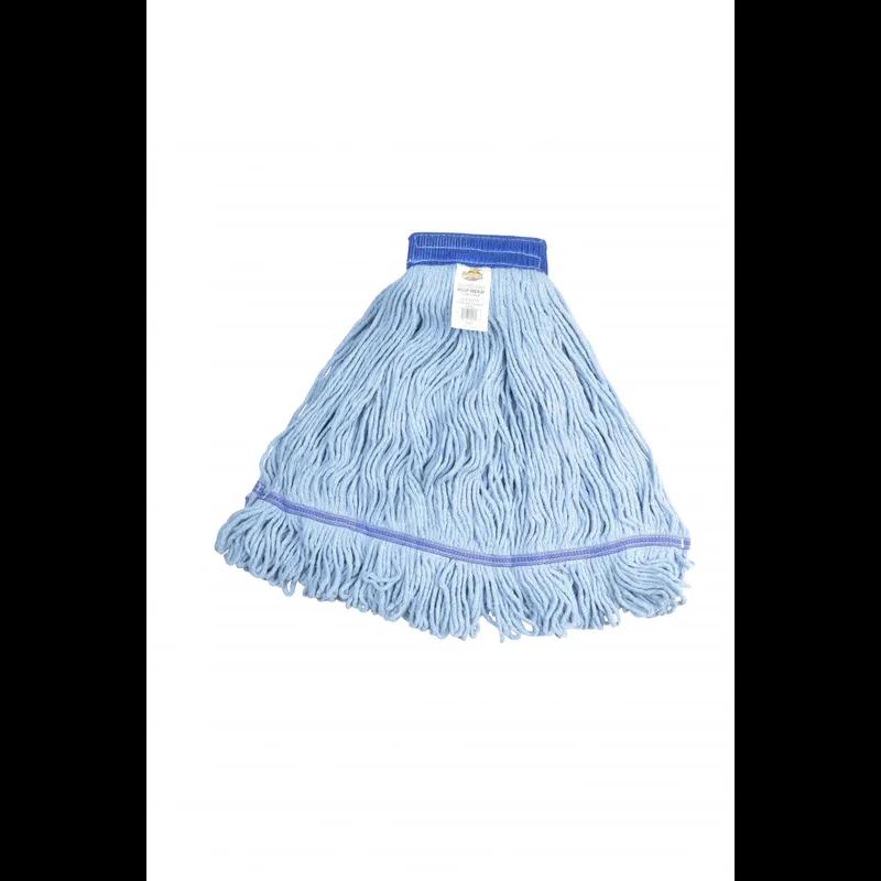 Mop Head XL Blue Cotton Synthetic Yarn 4PLY Loop End 5IN Headband 12/Case
