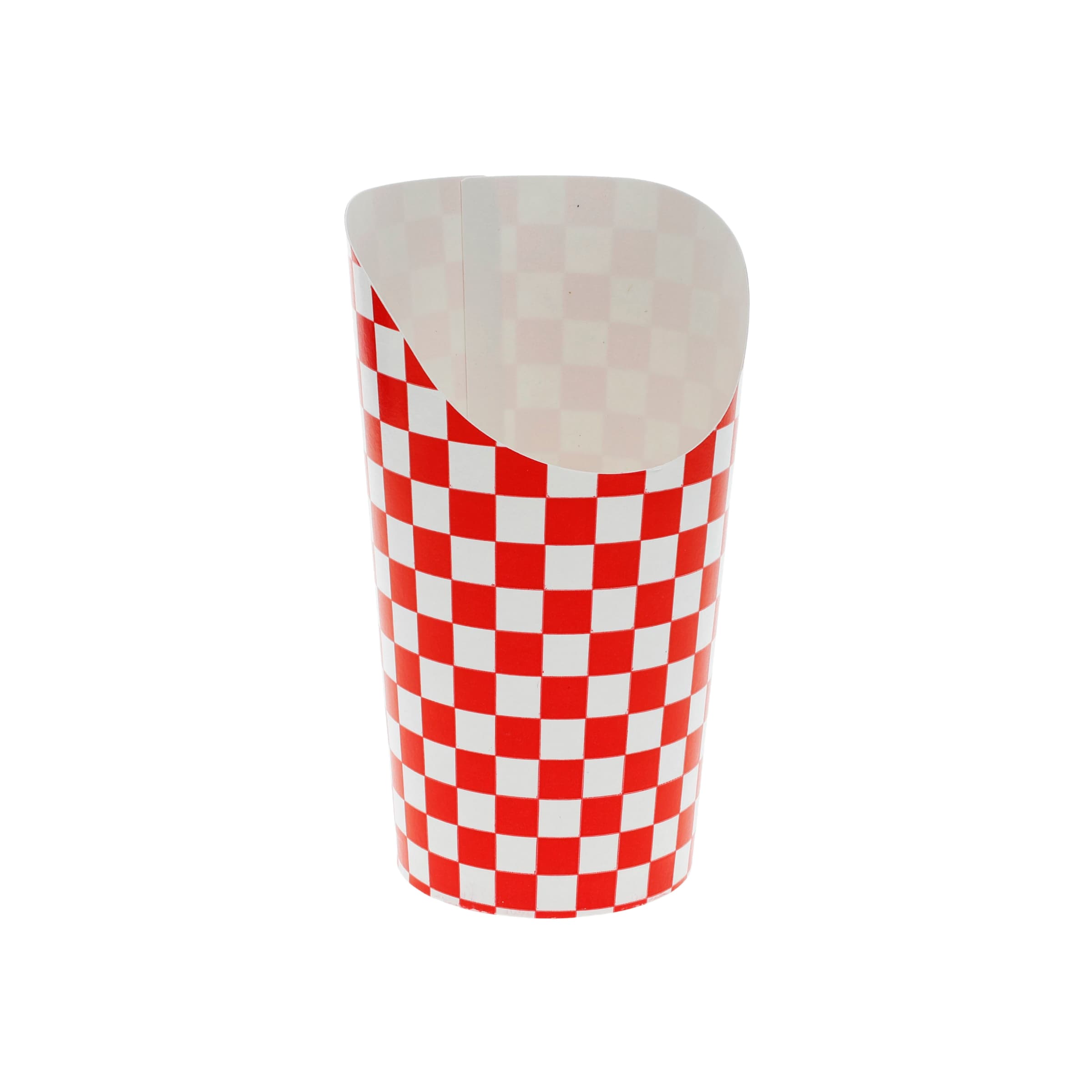 French Fry Cup & Scoop 3.25X5.625 IN Paperboard White Red 1000/Case