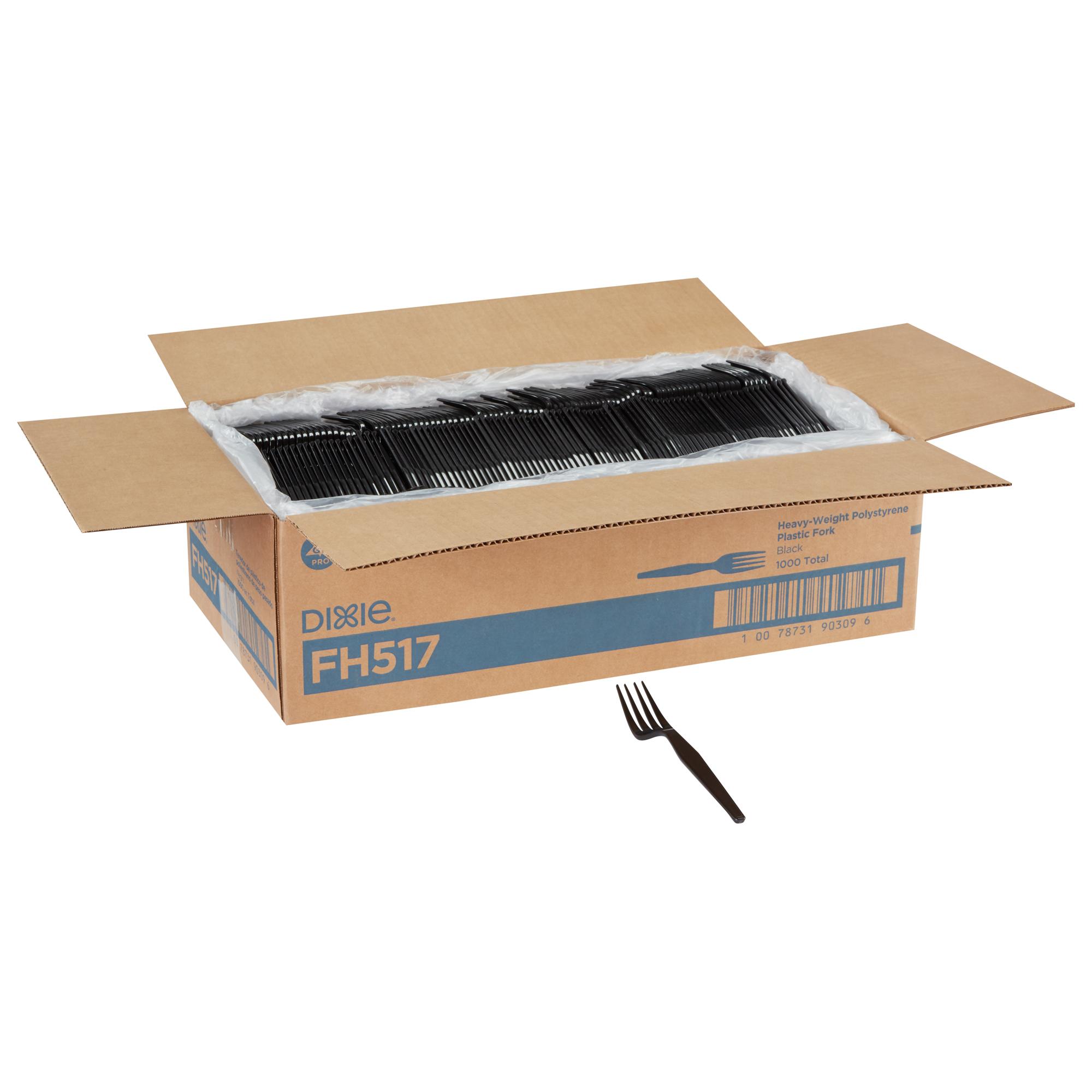 Dixie® Fork PS Black Heavyweight 1000/Case