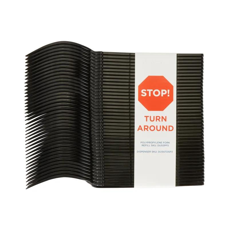 Dixie® Ultra SmartStock® Series-T Fork 6.450 IN PP Black Heavy Duty Refill 960/Case