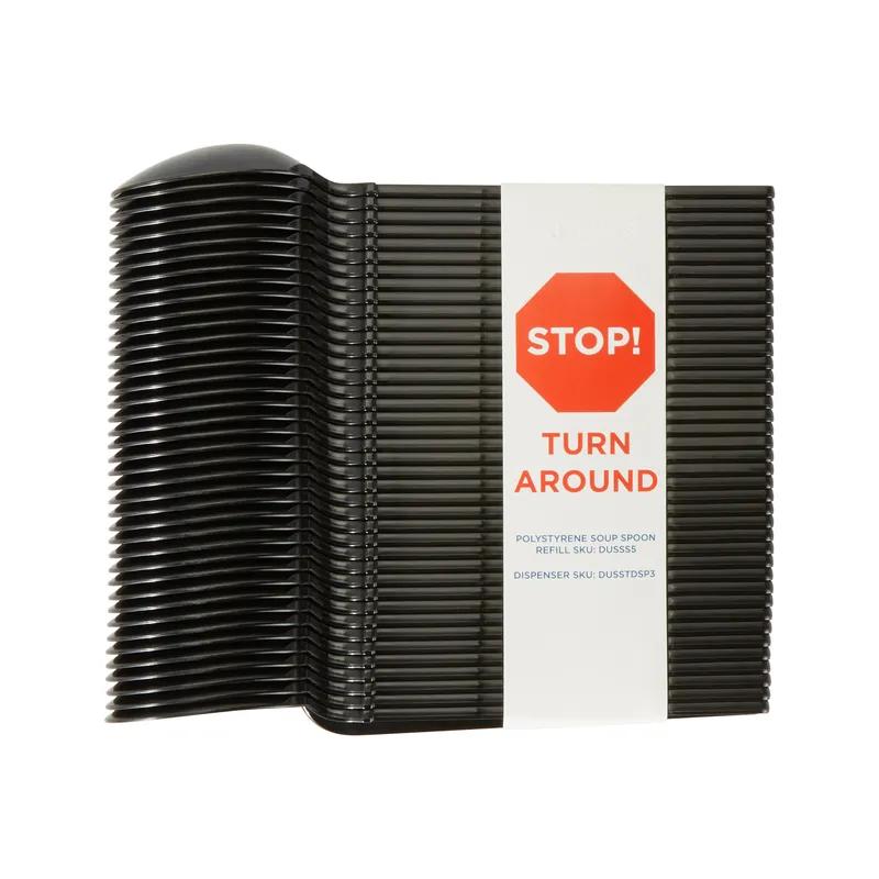 Dixie® Ultra SmartStock® Series-T Soup Spoon PS Black Medium Weight Refill 960/Case