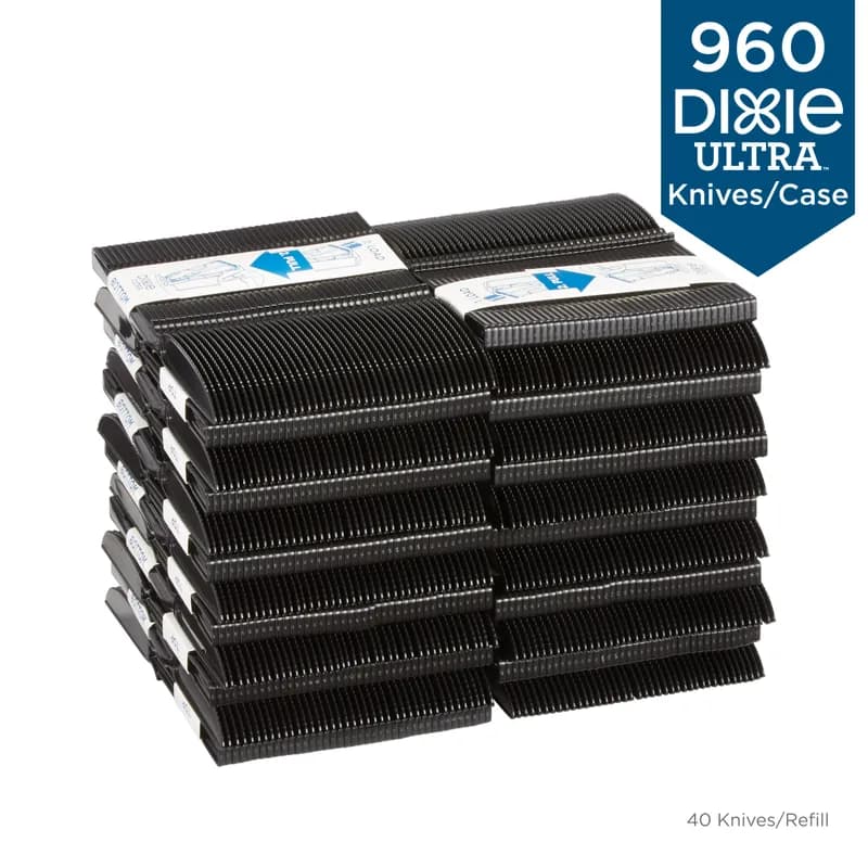 Dixie® Ultra SmartStock® Series-T Knife PP Black Heavy Duty Refill 960/Case