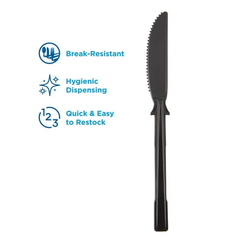 Dixie® Ultra SmartStock® Series-T Knife PP Black Heavy Duty Refill 960/Case