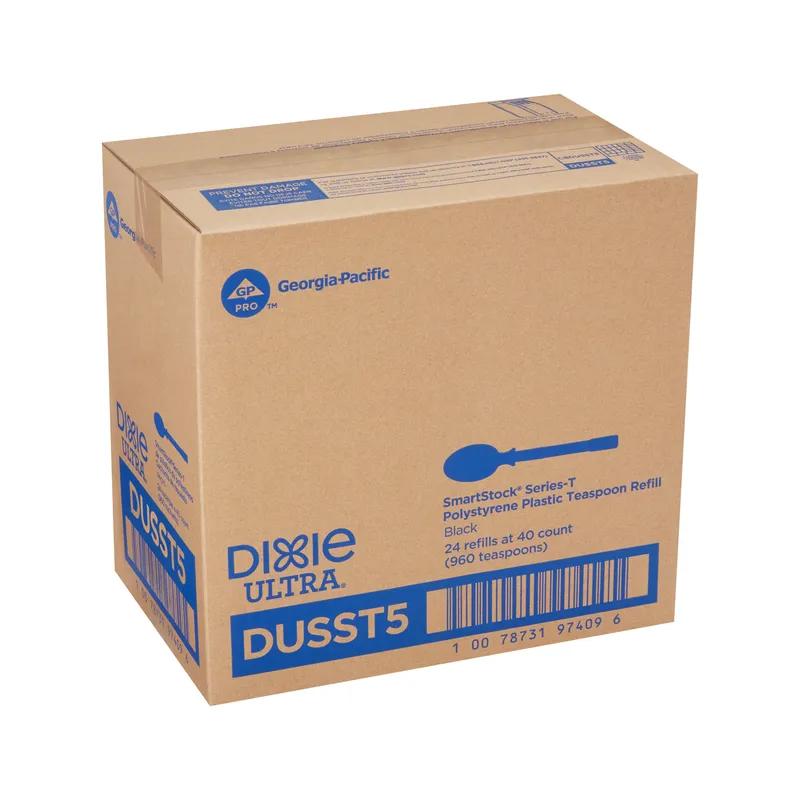 Dixie® Ultra SmartStock® Series-T Teaspoon PS Black Medium Weight Refill 960/Case