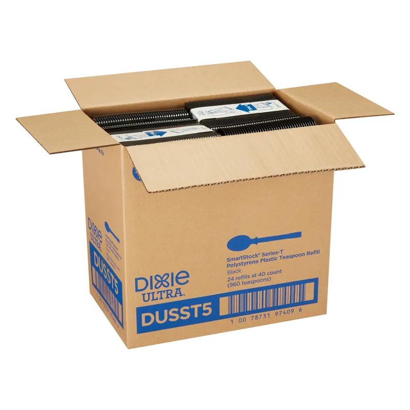 Dixie® Ultra SmartStock® Series-T Teaspoon PS Black Medium Weight Refill 960/Case
