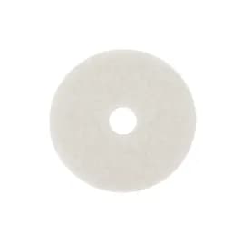 3M™ 4100 Buffing Pad 27X1 IN White Non-Woven Polyester Fiber 175-600 RPM Center Hole 5/Case
