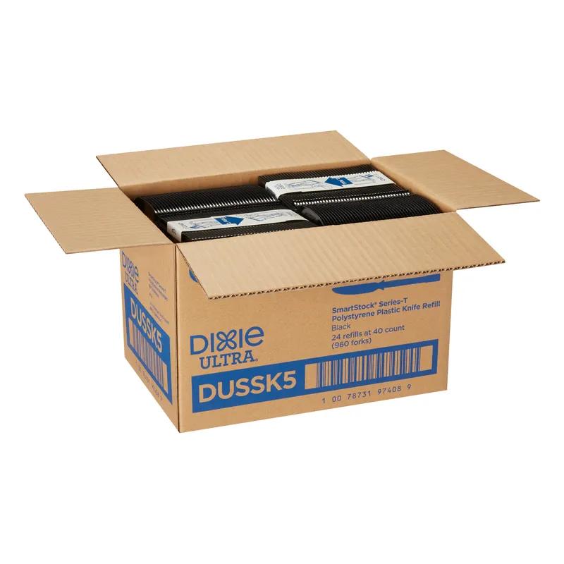 Dixie® Ultra SmartStock® Series-T Knife 5.5 IN PS Black Medium Weight Refill 960/Case