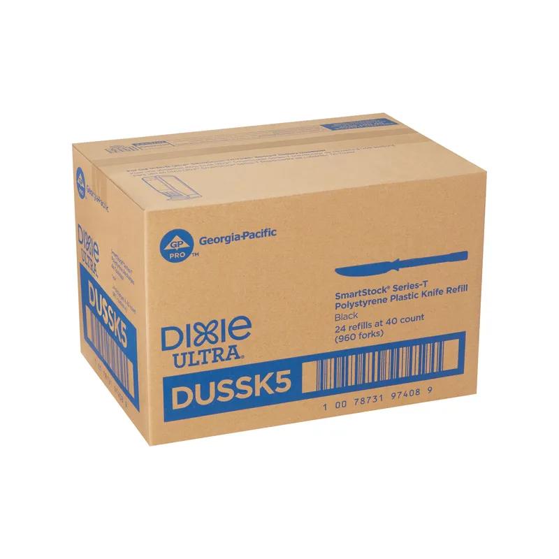 Dixie® Ultra SmartStock® Series-T Knife 5.5 IN PS Black Medium Weight Refill 960/Case