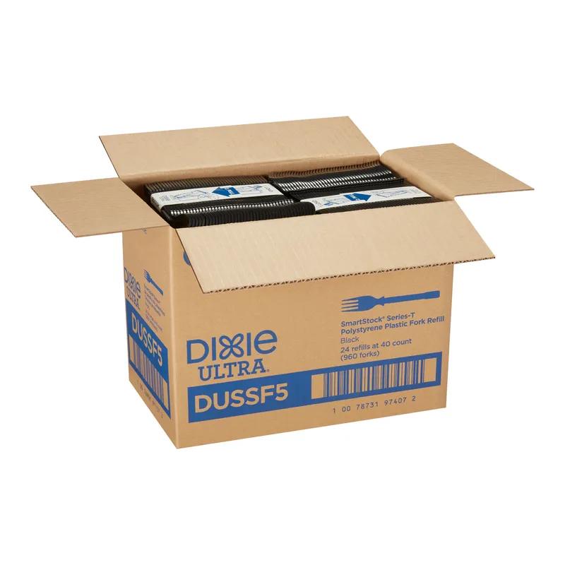 Dixie® Ultra SmartStock® Series-T Fork PS Black Medium Weight Refill 960/Case