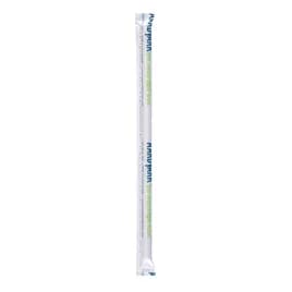 Aardvark® Giant Straw 0.292X10 IN Paper Black Wrapped 2400/Case