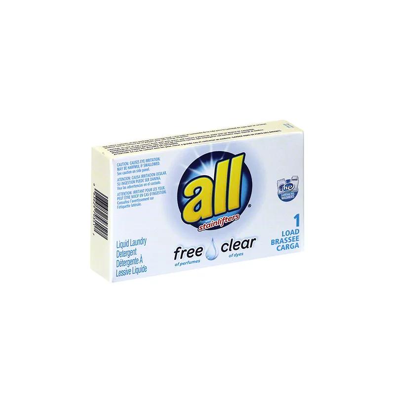 All Free Clear Unscented Laundry Detergent 1.6 OZ Liquid 100/Case
