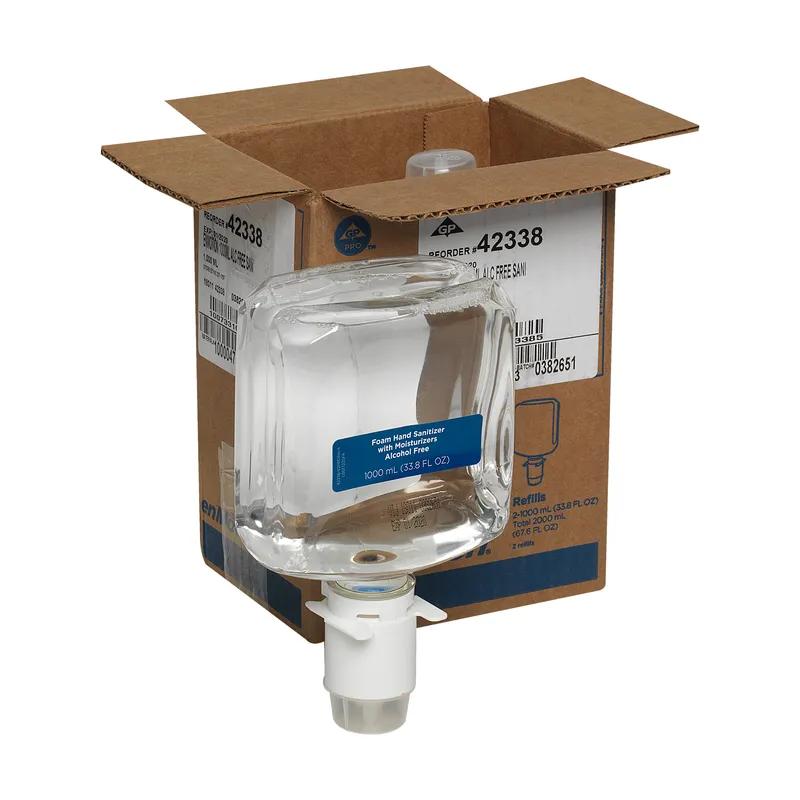 enMotion® Hand Sanitizer Foam 1000 mL Unscented Fragrance Free Clear Alcohol Free E3 Rated 2/Case