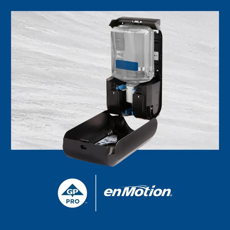 enMotion® Hand Sanitizer Foam 1000 mL Unscented Fragrance Free Clear Alcohol Free E3 Rated 2/Case