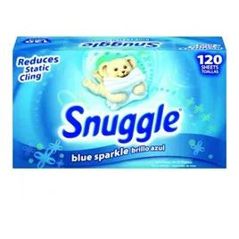Snuggle Fresh Scent Laundry Softener Sheet 120 Count/Pack 6 Packs/Case 720 Count/Case