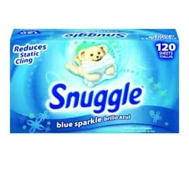 Snuggle Fresh Scent Laundry Softener Sheet 120 Count/Pack 6 Packs/Case 720 Count/Case