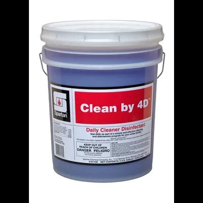 Clean by 4D® Light Fresh One-Step Disinfectant 5 GAL Daily Multi Surface Mild Acid Concentrate Bactericidal 1/Pail
