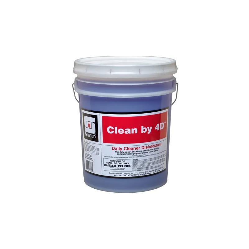 Clean by 4D® Light Fresh One-Step Disinfectant 5 GAL Daily Multi Surface Mild Acid Concentrate Bactericidal 1/Pail