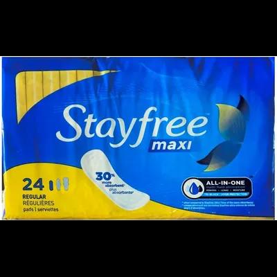 Stayfree® Pad Regular Absorbency 6/Case