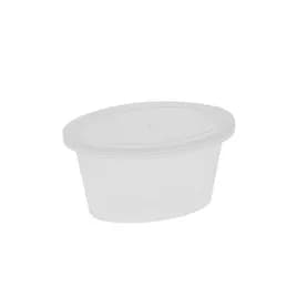Souffle & Portion Cup Lid Combo 2 OZ PP Clear 1000/Case