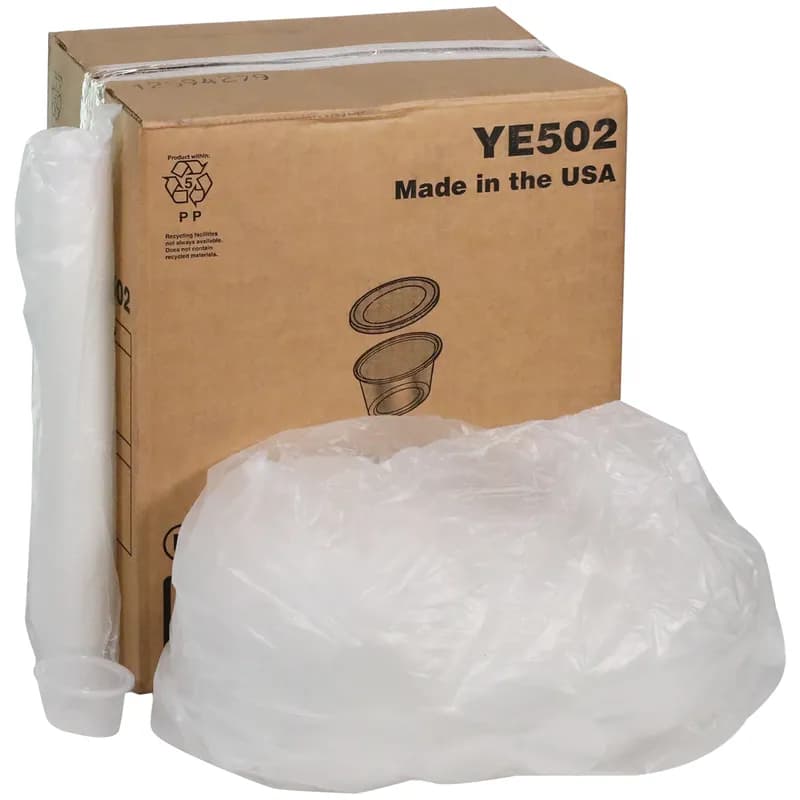 Souffle & Portion Cup Lid Combo 2 OZ PP Clear 1000/Case