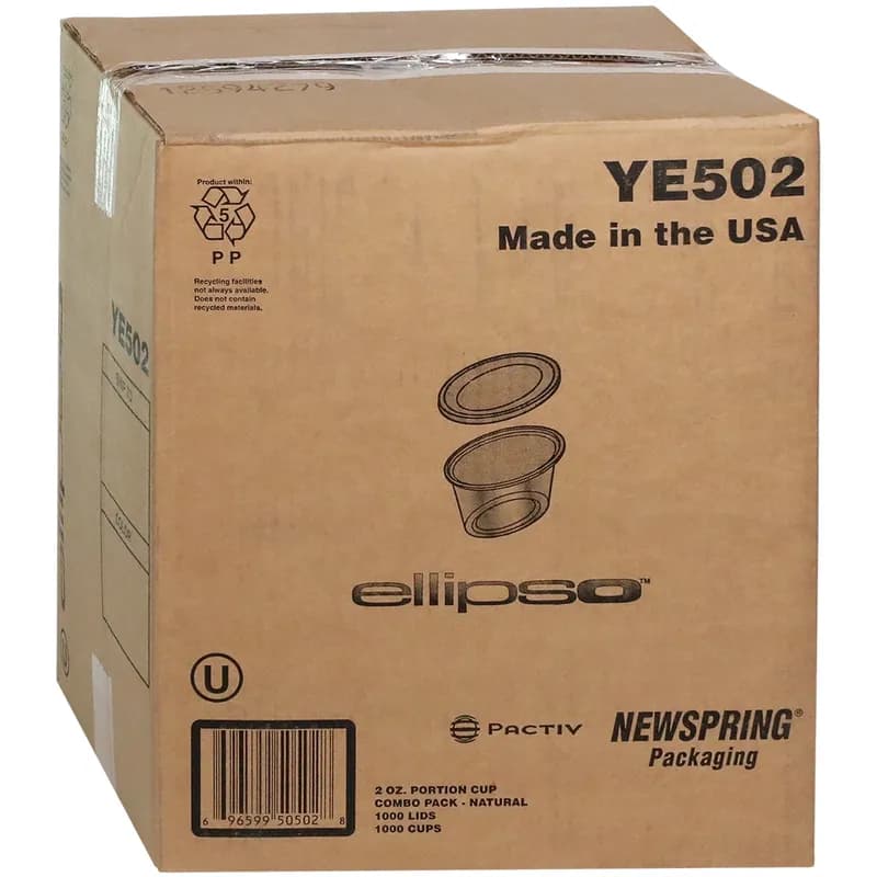 Souffle & Portion Cup Lid Combo 2 OZ PP Clear 1000/Case