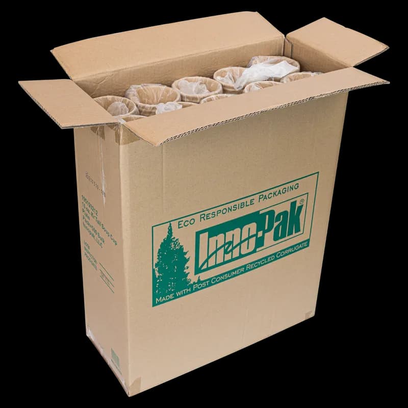 Soup Food Container Base 16 OZ Paperboard Kraft Tall Leak Resistant 500/Case