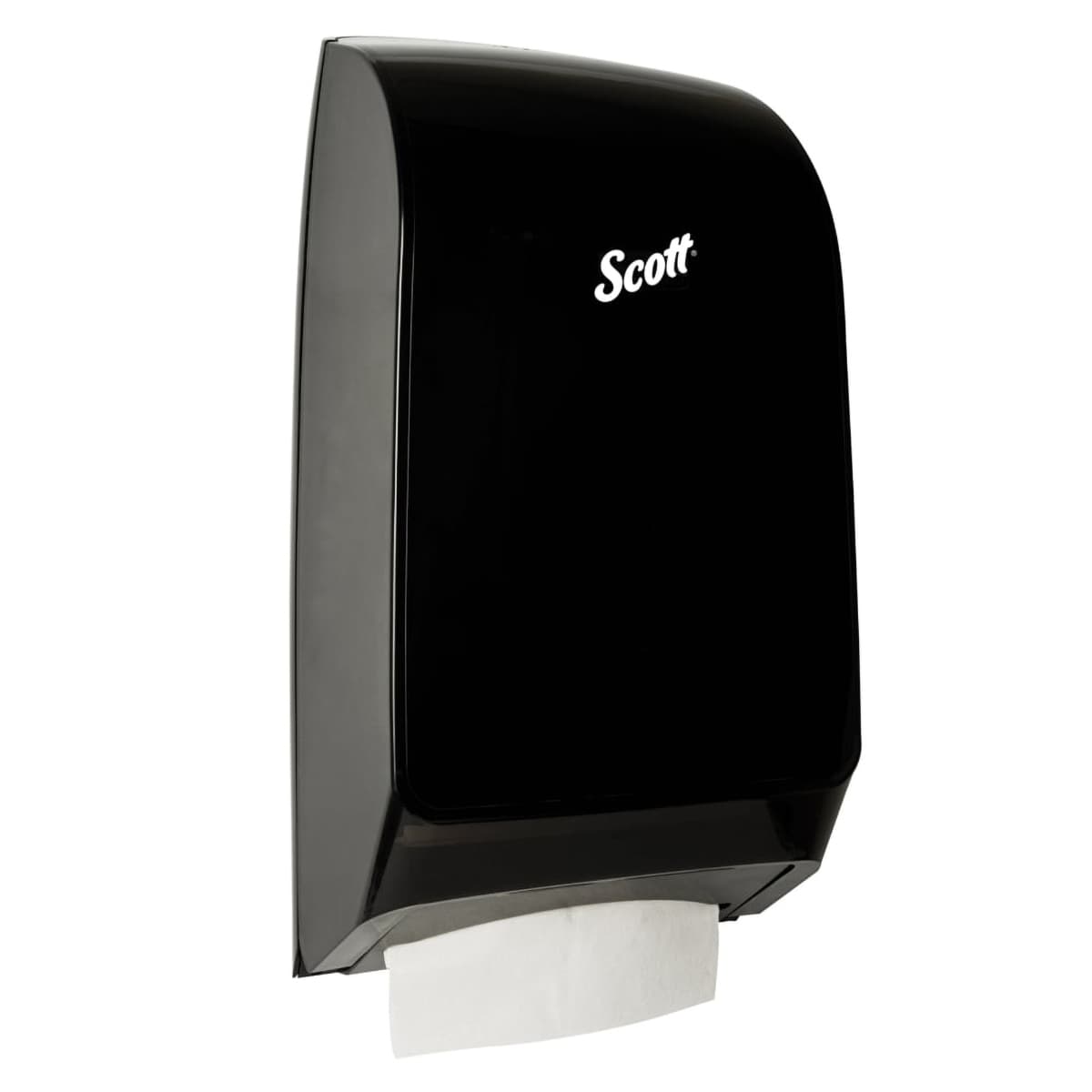 Scott® MOD Paper Towel Dispenser Scottfold 10.66X5.48X18.79 IN Plastic Wall Mount, Locking Black Folded Towel 1/Each