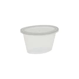 Souffle & Portion Cup Lid Combo 4 OZ PP Clear 500/Case