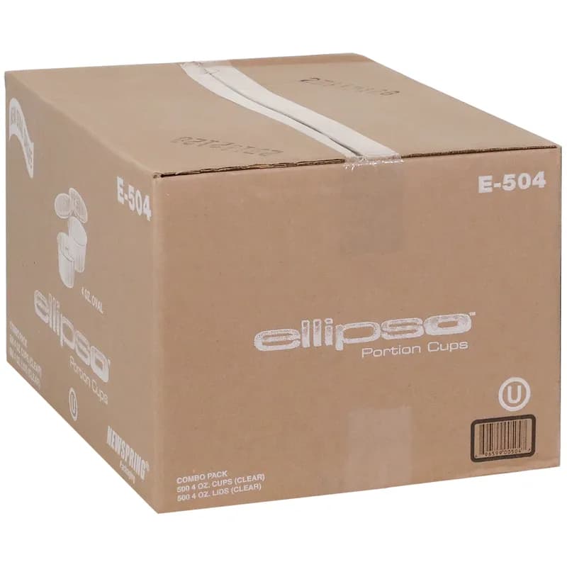 Souffle & Portion Cup Lid Combo 4 OZ PP Clear 500/Case