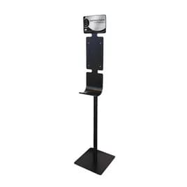 Hand Sanitizer Floor Stand Black Station Hands Free 1/Each