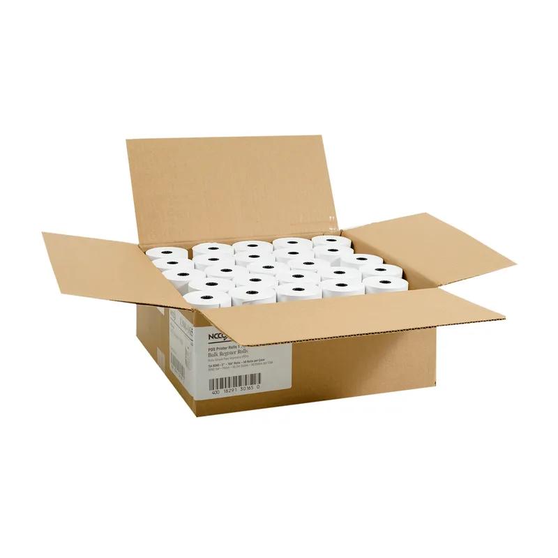 Register Tape Roll 3IN X165FT Paper 1PLY White Bond 50/Case