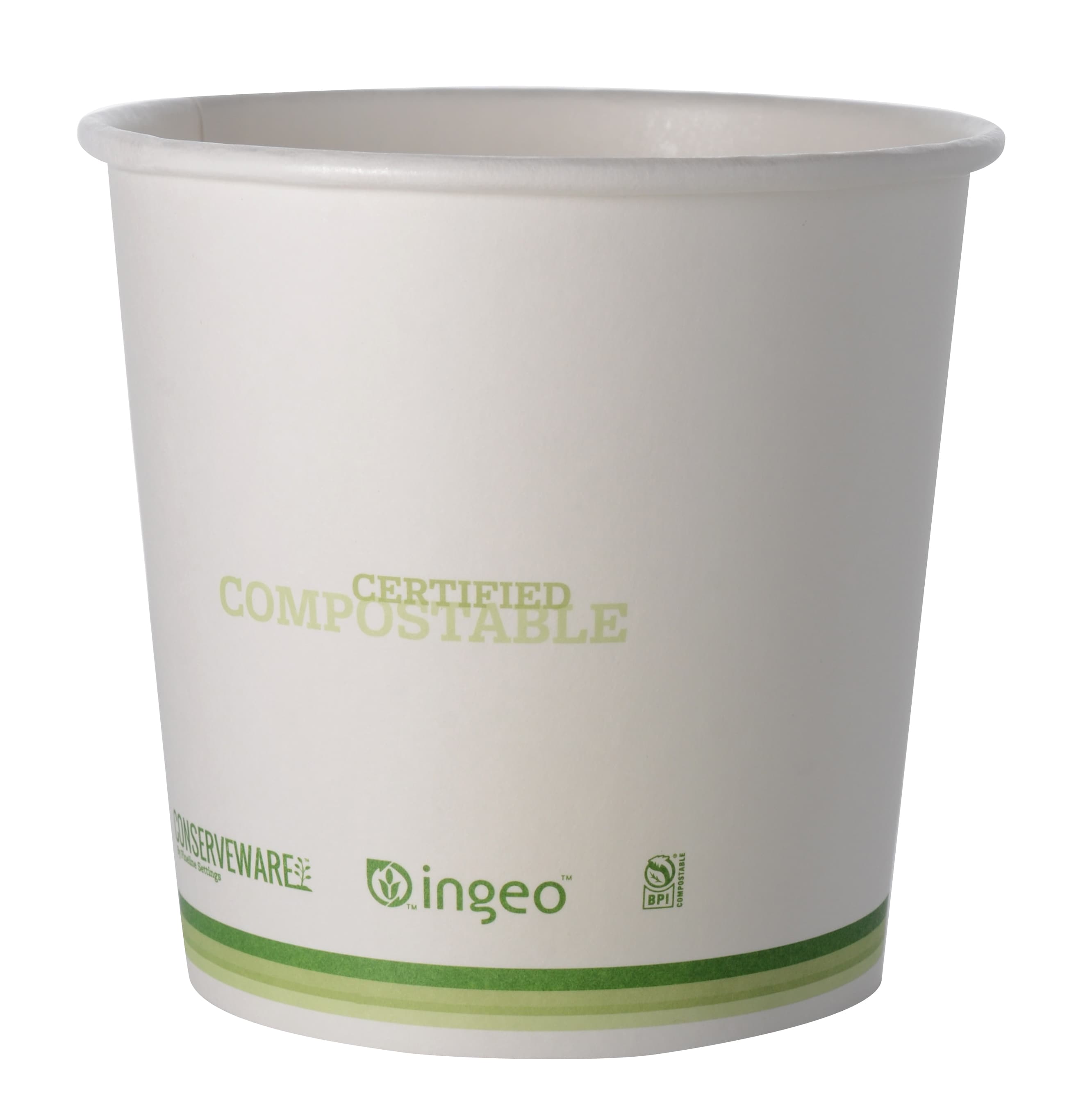 Conserveware Food Container 24 OZ Paper PLA 25 Count/Bag 20 Bags/Case 500 Count/Case