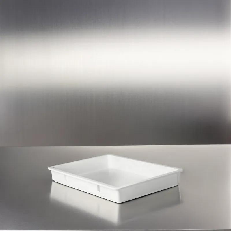 Dough Food Storage Box 25.5X17.875X3.375 IN White PP 1/Each