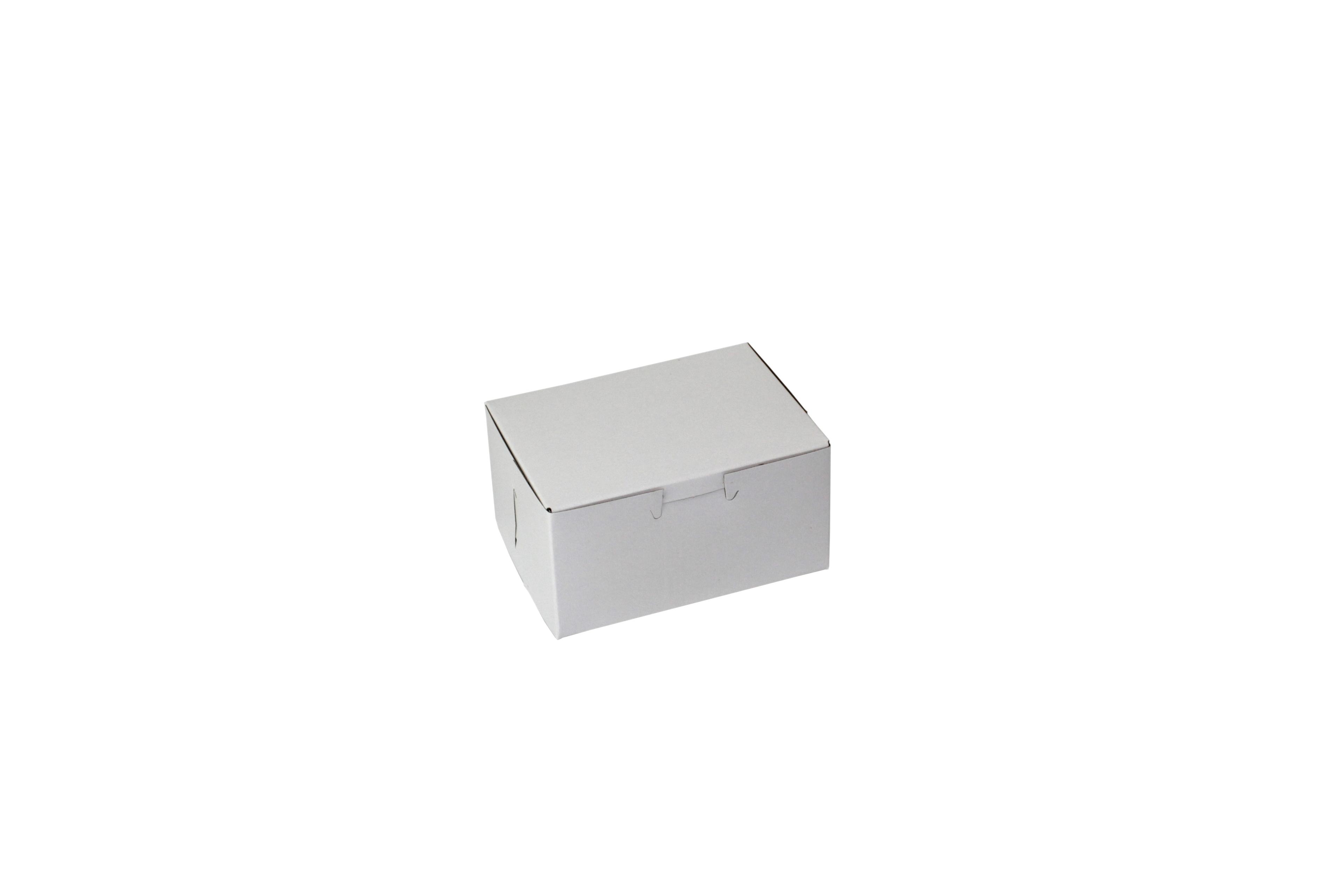 Bakery Box 5.5X4X2.875 IN Paperboard White Corner Lock 1-Piece 250/Case