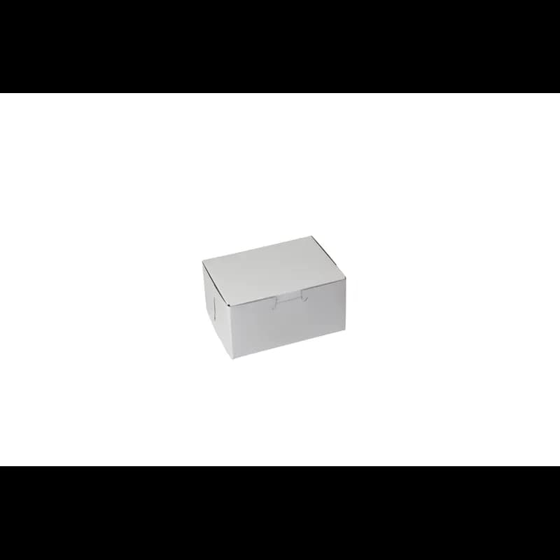 Bakery Box 5.5X4X2.875 IN Paperboard White Corner Lock 1-Piece 250/Case