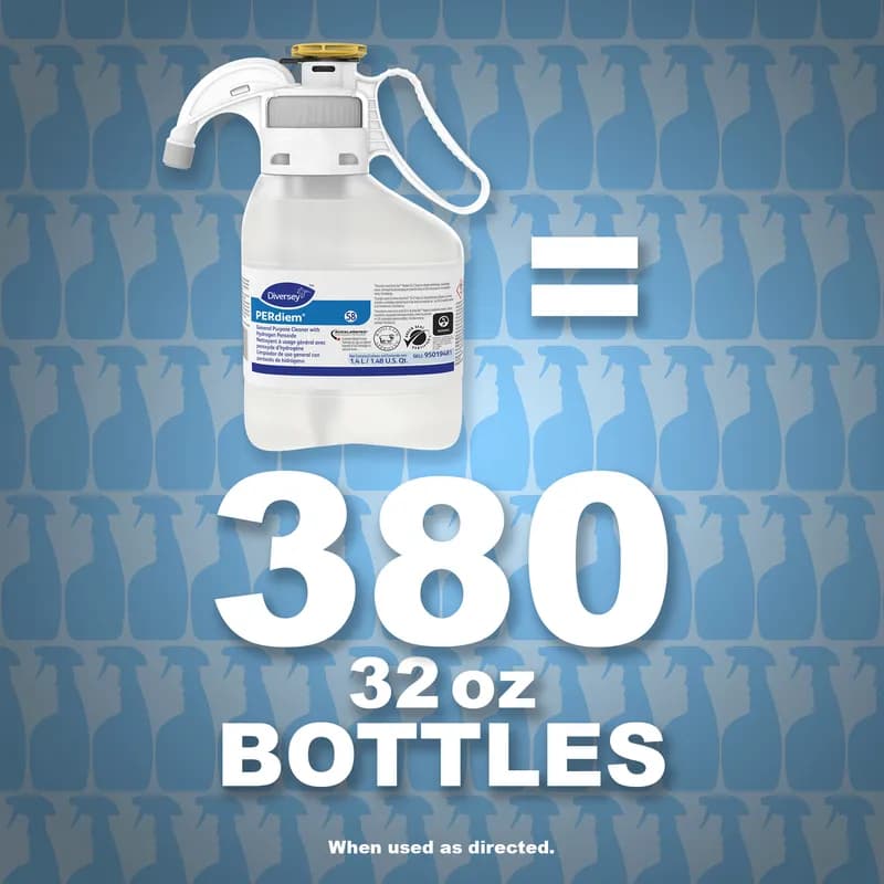 PERdiem® Odorless All Purpose Cleaner 1.4 L Multi Surface Heavy Duty Liquid Concentrate Peroxide Kosher 2/Case